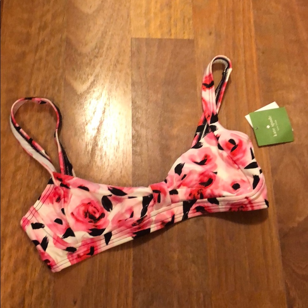 Kate Spade floral swim top